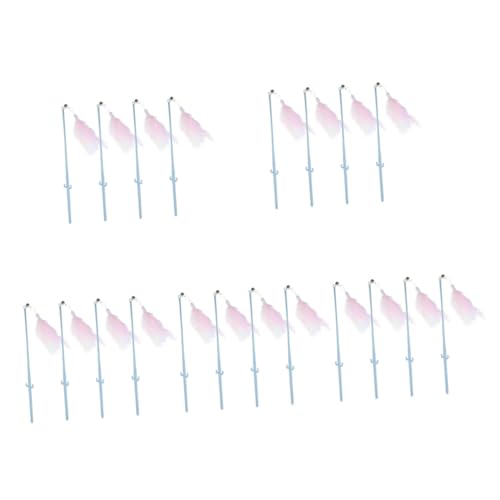 INOOMP 5 Sets Katzenspielzeug Interaktives Katzenspielzeug Mit Federn Und Glöckchen Angelrute Für Katzen Im Innenbereich Lustiges Spielzeug Zum Necken 4 Stück X 5 INOOMP 5 Sets Katzenspielzeug Interaktives Katzenspielzeug Mit Federn Und Glöckchen Angelrute Für Katzen Im Innenbereich Lustiges Spielzeug Zum Necken 4 Stück X 5 von INOOMP