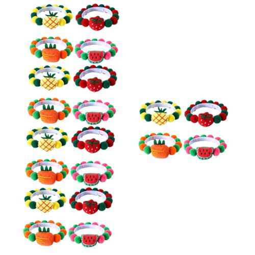 INOOMP 20 STK Obsthalsband für Haustiere tiermotive waschbare Obstdekor schönes Katzenhalsband Erdbeerdekor welpen Kätzchenhalsband Katzenhalsband mit Fruchtdesign Karikatur von INOOMP