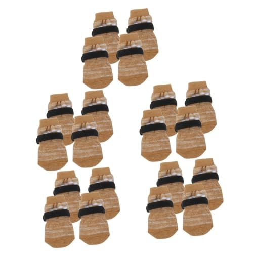 INOOMP 20stücke rutschfeste Hundesocken Für Kleine Hunde Paw Protectors Mit Warmhaltenden Eigenschaften Anti-rutsch Pet Socken Für Innengebrauch Für Kälte Und Schutz Von Pfoten von INOOMP