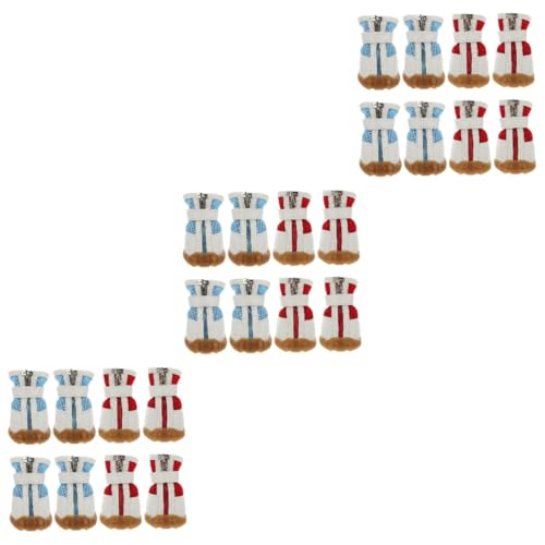 INOOMP 24 STK Haustierschuhe hundeschuhe Paws pfotenschutz Rutschfester Hundeschuh Schuhe für Hunde Welpe Heimtierbedarf Pfotenschützer für Haustiere Kleiner Hund Hündchen Sommerschuhe INOOMP 24 STK Haustierschuhe hundeschuhe Paws pfotenschutz Rutschfester Hundeschuh Schuhe für Hunde Welpe Heimtierbedarf Pfotenschützer für Haustiere Kleiner Hund Hündchen Sommerschuhe von INOOMP