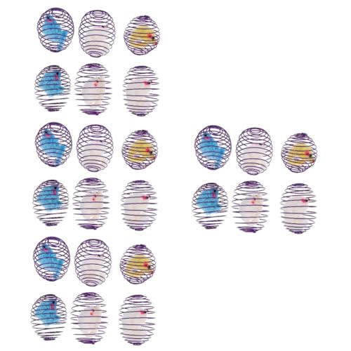 INOOMP 24 STK Katzenspielzeug Backenzahnspielzeug Für Hunde Kratzspielzeug Für Katzen Spielzeug Für Katzen Und Mäuse Kätzchenspielzeug Fitness Haustier Katze Necken Rostfreier Stahl INOOMP 24 STK Katzenspielzeug Backenzahnspielzeug Für Hunde Kratzspielzeug Für Katzen Spielzeug Für Katzen Und Mäuse Kätzchenspielzeug Fitness Haustier Katze Necken Rostfreier Stahl von INOOMP