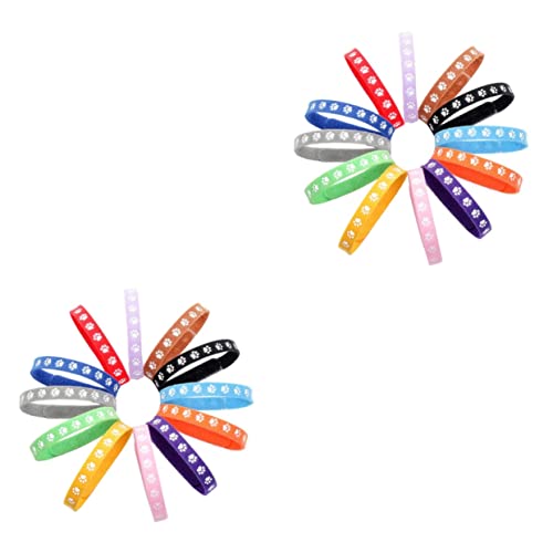 INOOMP 24stücke Modisches Haustierhalsband Für Welpen Und Kätzchen Verstellbares Weiches Design Bunten Farben Für Täglichen Gebrauch Langlebig Und Bequem Für Kleine Tiere INOOMP 24stücke Modisches Haustierhalsband Für Welpen Und Kätzchen Verstellbares Weiches Design Bunten Farben Für Täglichen Gebrauch Langlebig Und Bequem Für Kleine Tiere von INOOMP