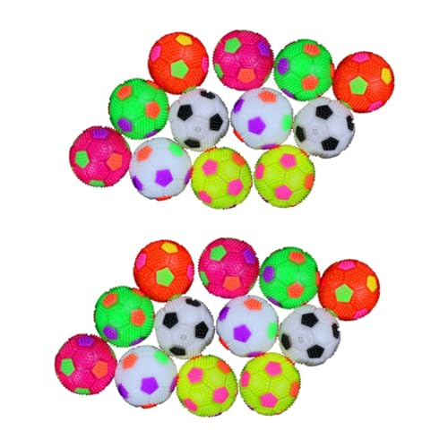 INOOMP 24 STK Quietschende Kugel Stachelball Für Kinder Spielzeuge Kinderspielzeug Hüpfballspielzeug Für Kinder Scheinen INOOMP 24 STK Quietschende Kugel Stachelball Für Kinder Spielzeuge Kinderspielzeug Hüpfballspielzeug Für Kinder Scheinen von INOOMP