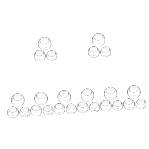 INOOMP 8 Sets Elegantes Glas-Terrarium-Glas Für Luftpflanzen Mit Deckel Terrarienbehälter Für Die Inneneinrichtung 3 Stück X 8 von INOOMP
