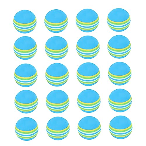 INOOMP 25stücke Eva Regenbogen Trainingsball Für Indoor Leichte Flexible Schaumstoffbälle Blau Für Sicheres Spielerisch Für Haustiere Geeignet von INOOMP