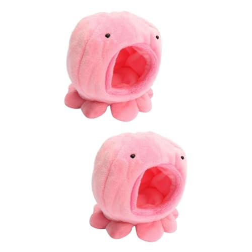INOOMP 2stücke Octopus Form Baumwollnest Für Hamster Ratten Vögel Und Eichhörnchen Bequemes Und Warmes Schlafhaus Für Kleintiere von INOOMP