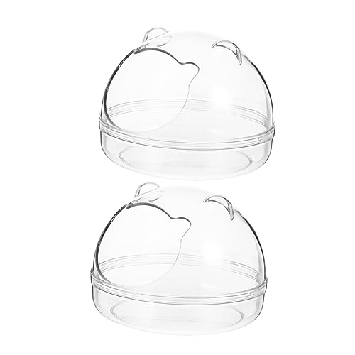 INOOMP 2stücke Transparente Hamster-badewannen Praktische Und Kreative Toiletten Für Kleine Haustiere Aus Robustem Kunststoff Für Sandbäder Und Pflege INOOMP 2stücke Transparente Hamster-badewannen Praktische Und Kreative Toiletten Für Kleine Haustiere Aus Robustem Kunststoff Für Sandbäder Und Pflege von INOOMP