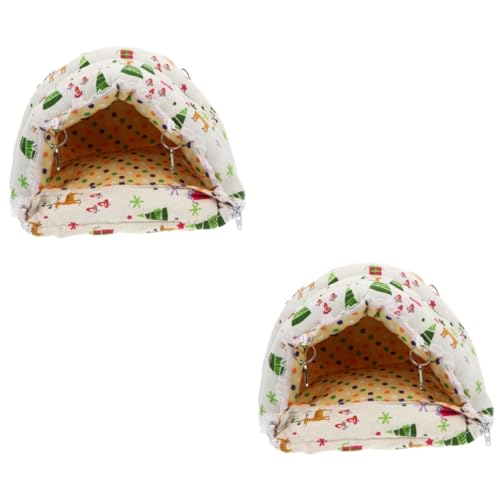 INOOMP 2St Hamsternest Haustierhöhle Hamster Plüschnest Welpe Hundehütte Zelte Hamsterbett Winter Rattenbett für Hamster goldene Hamsterhaus Chinchilla Hängematte Baumwollnest Weiß INOOMP 2St Hamsternest Haustierhöhle Hamster Plüschnest Welpe Hundehütte Zelte Hamsterbett Winter Rattenbett für Hamster goldene Hamsterhaus Chinchilla Hängematte Baumwollnest Weiß von INOOMP