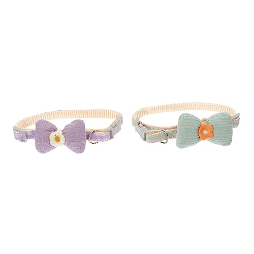 INOOMP 2stücke Verstellbares Katzenhalsband Blumenmuster Haustierkragen Dekoratives Kragen Puppy Halsband Für Festivals INOOMP 2stücke Verstellbares Katzenhalsband Blumenmuster Haustierkragen Dekoratives Kragen Puppy Halsband Für Festivals von INOOMP