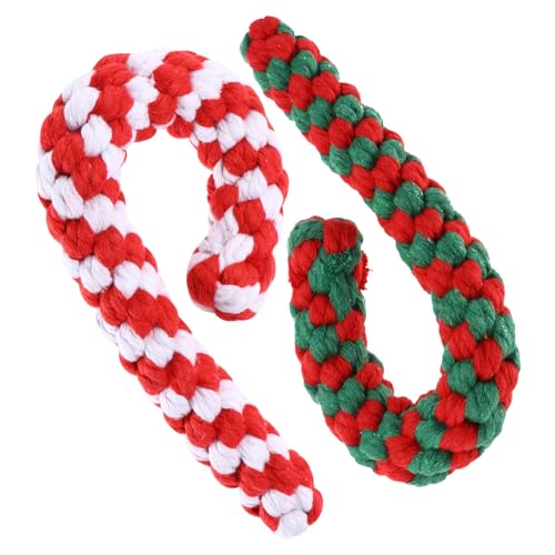 INOOMP 2stücke Weihnachts-kauspielzeug Für Hunde Baumwollseil Zuckerstangen-Form Zahnpflege Und Spielzeug Für Haustiere Fördert Gesunde Und Beschäftigung INOOMP 2stücke Weihnachts-kauspielzeug Für Hunde Baumwollseil Zuckerstangen-Form Zahnpflege Und Spielzeug Für Haustiere Fördert Gesunde Und Beschäftigung von INOOMP