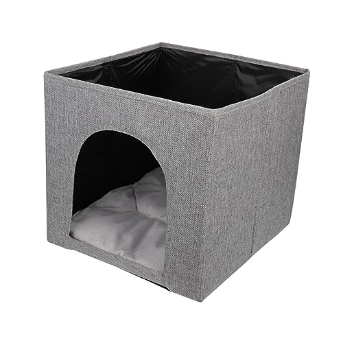 INOOMP 2 Stücke Indoor Katze Leinen Katze Bett Atmungsaktive Katze Nest Multi-Funktion Katze Schlafen Bett INOOMP 2 Stücke Indoor Katze Leinen Katze Bett Atmungsaktive Katze Nest Multi-Funktion Katze Schlafen Bett von INOOMP