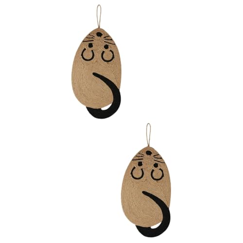 INOOMP 2St Katzenschleifmatte Katze kratzmatte katzenkratzmatte Kratzmatte für Katzen Katze Sisal Spielzeug Katzenkratzer Schlafmatte für Katzen Sisalkatze kratzbaum für Katzen Teppich von INOOMP
