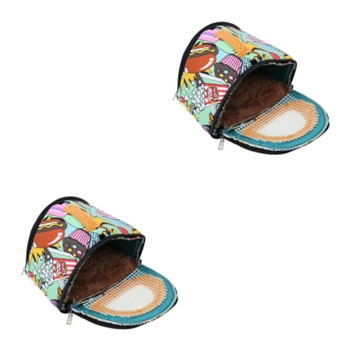 INOOMP 2stücke Kleine Haustier-Tragetasche Aus Bequemem Material Für Hamster Chinchillas Und Andere Kleintiere Und Tragbar Für Unterwegs Futtertasche Für Snacks von INOOMP