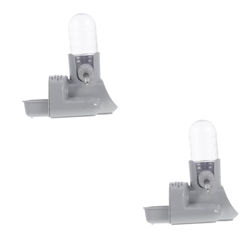 INOOMP 2St Trinkbrunnen für Hamster Wasserkessel stehende Hamsterwasserflasche wasserspender für Hunde transparente Hamsterflasche Wasserspender für Hamster Rostfreier Stahl Grey INOOMP 2St Trinkbrunnen für Hamster Wasserkessel stehende Hamsterwasserflasche wasserspender für Hunde transparente Hamsterflasche Wasserspender für Hamster Rostfreier Stahl Grey von INOOMP