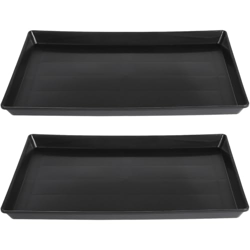 INOOMP 2pcs Käfig Tablett Vogel Käfig Tabletts Ersatz für Hund Kiste Bunny Käfig Boden Tablett INOOMP 2pcs Käfig Tablett Vogel Käfig Tabletts Ersatz für Hund Kiste Bunny Käfig Boden Tablett von INOOMP