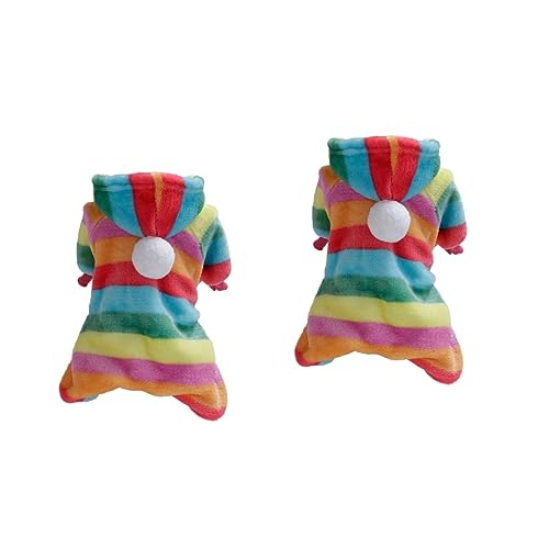 INOOMP 2St Warmer Haustiermantel hundewintermantel hundemantel Haustierkleidung Kleidung für Hunde Dog Coat warmes Hundekostü Wintermäntel für Hunde warme Hoodies Haustier warme Kleidung von INOOMP