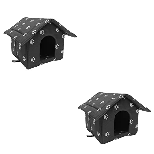 INOOMP 2St für streunende Katzen für Haustierbetten Plüsch Hundehütte Schlafsofa für Haustiere hundebett draussen Haustierhaus Zelt Katzenhaus Katzennest Oxford-Stoff INOOMP 2St für streunende Katzen für Haustierbetten Plüsch Hundehütte Schlafsofa für Haustiere hundebett draussen Haustierhaus Zelt Katzenhaus Katzennest Oxford-Stoff von INOOMP