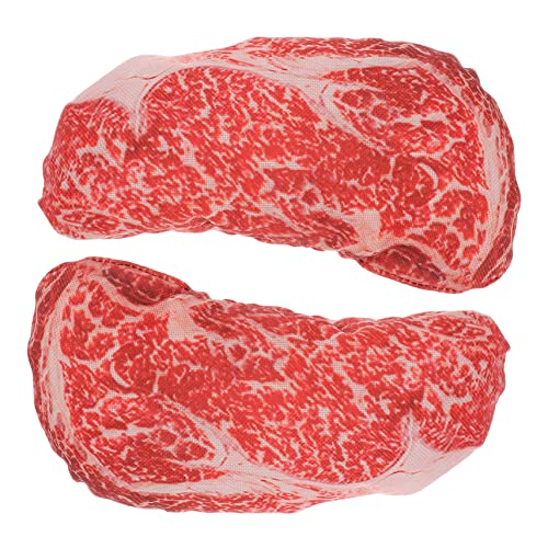 INOOMP 2 Stück Hundespielzeug Stressabbau Puppen in Steak Form Realistisch für Haustierhunde Langlebig Farbenfroh für Kauen und Spielen INOOMP 2 Stück Hundespielzeug Stressabbau Puppen in Steak Form Realistisch für Haustierhunde Langlebig Farbenfroh für Kauen und Spielen von INOOMP