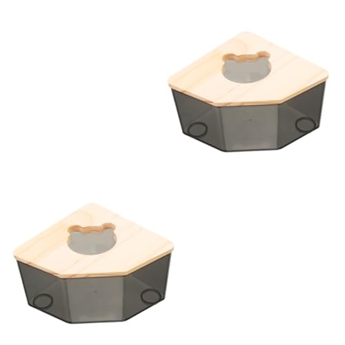 INOOMP 2stücke Chinchilla Sandbad Box Für Hamster Transparentes Design Multifunktional Als Bad Und Toilette Mit Bruchsicherem Material Für Kleine Haustiere von INOOMP