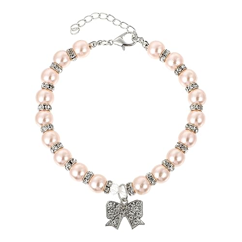 INOOMP 2st Halskette Kätzchen-Ornament Bandhalsband Ausgefallene Haustierkette Katzenhalsband Schmuckhalsband Für Haustiere Diamanthalsband Welpe Modeschmuck Perle Kristall Kleidung Rosa INOOMP 2st Halskette Kätzchen-Ornament Bandhalsband Ausgefallene Haustierkette Katzenhalsband Schmuckhalsband Für Haustiere Diamanthalsband Welpe Modeschmuck Perle Kristall Kleidung Rosa von INOOMP