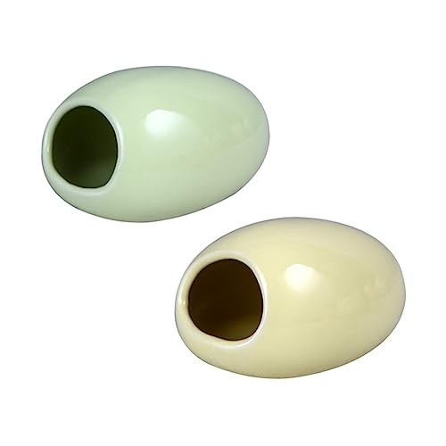 INOOMP 2 Stücke Keramik Haustier Nest Kühlung Hamster Komfortable Schlaf Umgebung Modische Design Zufällige Farbe INOOMP 2 Stücke Keramik Haustier Nest Kühlung Hamster Komfortable Schlaf Umgebung Modische Design Zufällige Farbe von INOOMP