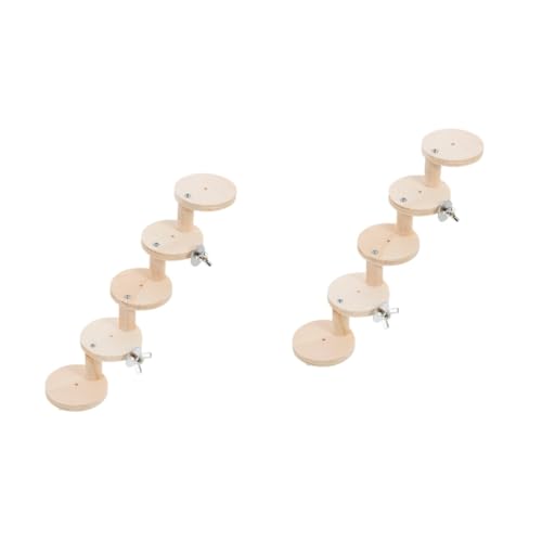 INOOMP 2stücke Holzleiter Spielzeug Für Kleintiere Fünfschichtige Kletterleiter Für Hamster Chinchillas Und Papageien Naturholz Und Edelstahl Für Spiel Und Bewegung INOOMP 2stücke Holzleiter Spielzeug Für Kleintiere Fünfschichtige Kletterleiter Für Hamster Chinchillas Und Papageien Naturholz Und Edelstahl Für Spiel Und Bewegung von INOOMP