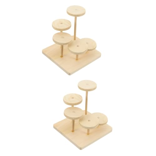 INOOMP 2stücke Hamster Kletterplattform Aus Holz Spielzeug Für Kleintiere Für Zwerghamster Rennmäuse Und Meerschweinchen Mit Langlebigem Material Für Aktiven Spaß Und Gesundheit von INOOMP