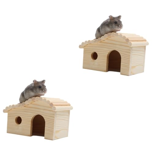 INOOMP 2stücke Holzhütte Für Hamster Bewegliches Spielhaus Aus Naturholz Nesthabitat Für Kleintiere Für Hamster Mäuse Und Kleine Igel Mit Zugang Und Versteckmöglichkeiten INOOMP 2stücke Holzhütte Für Hamster Bewegliches Spielhaus Aus Naturholz Nesthabitat Für Kleintiere Für Hamster Mäuse Und Kleine Igel Mit Zugang Und Versteckmöglichkeiten von INOOMP