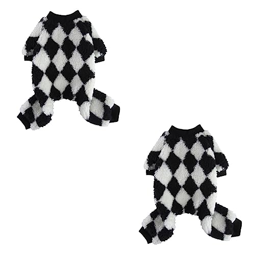 INOOMP 2st Haustier-Pyjama Kleines Hundekostüm Junge Pyjama Bequeme Hundekleidung Pullover Für Mädchen Weihnachtsdekoration Hunde-Outfits Hundekostüme Flanell EIN Stück Hundebedarf von INOOMP