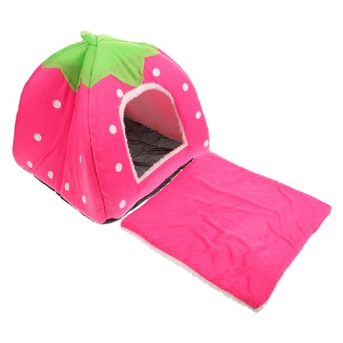 INOOMP 2st Haustierbett Kuppelzelt Hamster-reisekäfig Haustierzelt Entfernbare Produkte Für Haustiere Jurtenzelt Haustier Warmes Katzenbett Hundehaus Bett Rosa INOOMP 2st Haustierbett Kuppelzelt Hamster-reisekäfig Haustierzelt Entfernbare Produkte Für Haustiere Jurtenzelt Haustier Warmes Katzenbett Hundehaus Bett Rosa von INOOMP