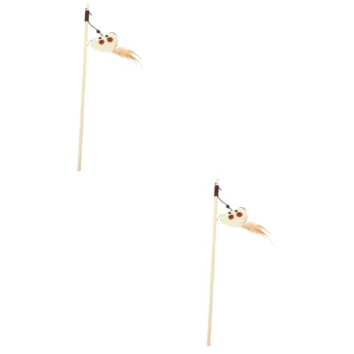 INOOMP 2st Katzen-Teaser Haustier Spielzeug Angelspielzeug Spielzeug Für Draußen Spielzeug Für Kätzchen Katzenspielzeug Schlange Kätzchen-Stick-Teaser Spielzeuge Katze Holz Herz INOOMP 2st Katzen-Teaser Haustier Spielzeug Angelspielzeug Spielzeug Für Draußen Spielzeug Für Kätzchen Katzenspielzeug Schlange Kätzchen-Stick-Teaser Spielzeuge Katze Holz Herz von INOOMP
