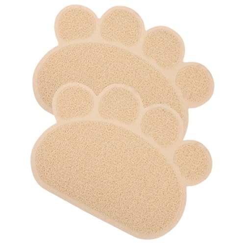 INOOMP 2st Katzenstreu Matte Katzennapf Tischset Matten Für Haustierfutter Katzentoilette Hundegeschirr Matten wasserdichte Katzenstreumatte Fußmatten Für Katzen Streuverfolgungsmatte PVC INOOMP 2st Katzenstreu Matte Katzennapf Tischset Matten Für Haustierfutter Katzentoilette Hundegeschirr Matten wasserdichte Katzenstreumatte Fußmatten Für Katzen Streuverfolgungsmatte PVC von INOOMP