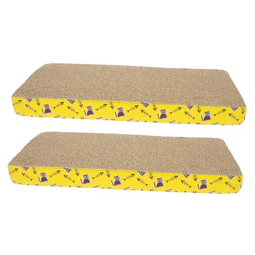 INOOMP Kratzbrett für Katzen 2-teiliges Set Kratzmatte für Kätzchen Katzenkratzbrett Katzenkratzspielzeug Sofaschutz Kratzspielzeug für Haustiere Verschleißfest für Den Heimgebrauch von INOOMP