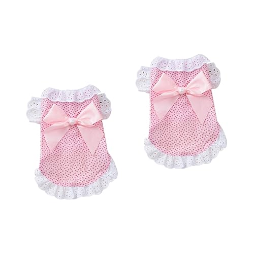 INOOMP 2st Party-hunderock Kleider Aus Baumwolle Hunderock Mit Schleife Hundekleidung Tutu-Rock Für Hunde Toile-Kleid Geführter Rock Kleid Mit Schleife Rosa Haustier Kurz INOOMP 2st Party-hunderock Kleider Aus Baumwolle Hunderock Mit Schleife Hundekleidung Tutu-Rock Für Hunde Toile-Kleid Geführter Rock Kleid Mit Schleife Rosa Haustier Kurz von INOOMP