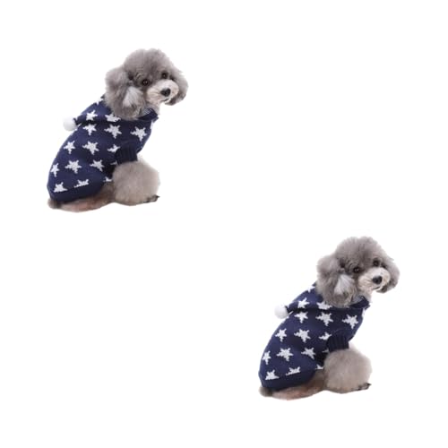 INOOMP 2st Partykleidung Für Haustiere Weihnachtswelpenkleidung Hunde-Hoodie Hund Wintermantel Festliche Kleidung Für Haustiere Weihnachtskleidung Für Hunde Pullover Für Hunde Klein von INOOMP