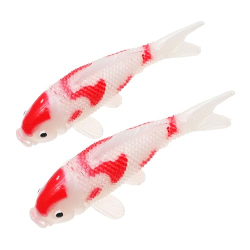 INOOMP 2stücke Simulierter Goldfisch Und Künstlicher Koi-Fisch Für Aquarium Miniatur-fischfiguren Aus PVC Schwimmende Dekoration Für Home Und Garten Naturgetreue Fisch-statuen Für INOOMP 2stücke Simulierter Goldfisch Und Künstlicher Koi-Fisch Für Aquarium Miniatur-fischfiguren Aus PVC Schwimmende Dekoration Für Home Und Garten Naturgetreue Fisch-statuen Für von INOOMP