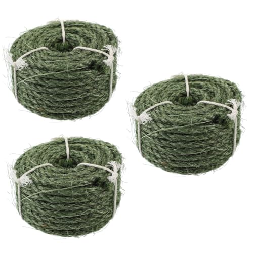 INOOMP 3rollen Natürliche Sisal Seilrolle Für Katzenkratzbaum Zum Reparieren Und Von Katzenkratzmöbeln Langlebiges Und Umweltfreundliches Material INOOMP 3rollen Natürliche Sisal Seilrolle Für Katzenkratzbaum Zum Reparieren Und Von Katzenkratzmöbeln Langlebiges Und Umweltfreundliches Material von INOOMP