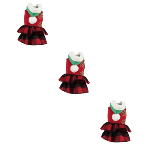 INOOMP 3stücke Weihnachtskostüm Für Hund Katze Rote Hoodie-Kleid Für Winter Für Festliche Anlässe Bequem Und Warm Für Kleine Bis Große Haustiere INOOMP 3stücke Weihnachtskostüm Für Hund Katze Rote Hoodie-Kleid Für Winter Für Festliche Anlässe Bequem Und Warm Für Kleine Bis Große Haustiere von INOOMP
