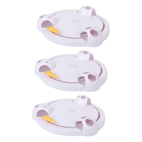 INOOMP 3 STK Katzenspielzeug Attraction attraktion schlüsselsafe cat Toys präsente Safety Spielzeug für Katze Katzen-Teaser Spielzeuge neckender Katzenstock elektrisch Drehscheibe Weiß INOOMP 3 STK Katzenspielzeug Attraction attraktion schlüsselsafe cat Toys präsente Safety Spielzeug für Katze Katzen-Teaser Spielzeuge neckender Katzenstock elektrisch Drehscheibe Weiß von INOOMP