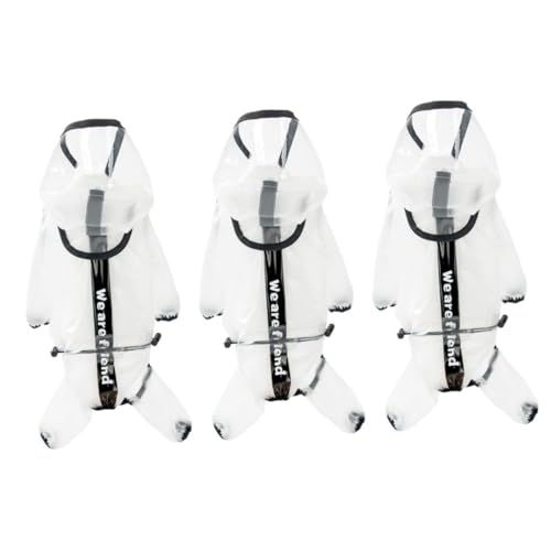 INOOMP 3 STK Reflektierender Regenponcho Für Hunde Regenbekleidung Für Hunde Im Freien Sommerjacke wasserdichte Regenjacke Durchsichtige Jacke Hundeponcho äntel Mantel TPU Weiß Hündchen INOOMP 3 STK Reflektierender Regenponcho Für Hunde Regenbekleidung Für Hunde Im Freien Sommerjacke wasserdichte Regenjacke Durchsichtige Jacke Hundeponcho äntel Mantel TPU Weiß Hündchen von INOOMP