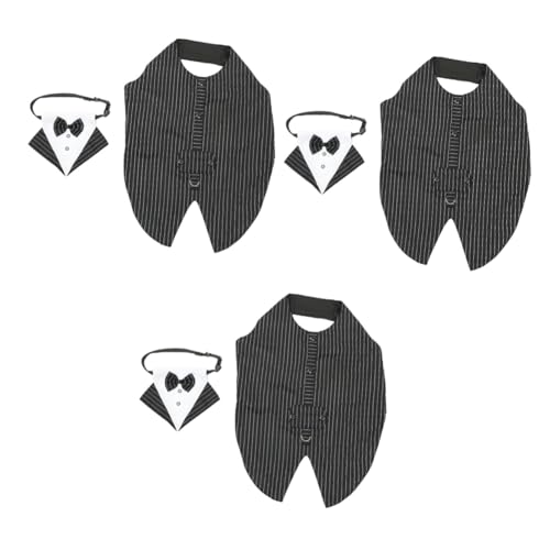 INOOMP 3 Sätze Hundeanzug Halloween-Shirts formelles Hundekostü Hunde schal Hunde kostü Kleider verschleißfester Hunde-Smoking Heimtierbedarf Haustier passen Weste Zubehör Bankett INOOMP 3 Sätze Hundeanzug Halloween-Shirts formelles Hundekostü Hunde schal Hunde kostü Kleider verschleißfester Hunde-Smoking Heimtierbedarf Haustier passen Weste Zubehör Bankett von INOOMP