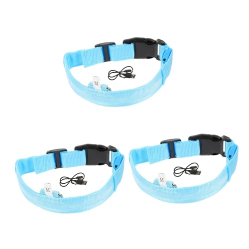 INOOMP 3sätze Stylisches Leuchtendes Halsband Für Hunde Verstellbares Wiederaufladbares Hundehalsband Aus Strapazierfähigem Für Welpen Und Kleine Hunde Sorgt Für Bei Nacht INOOMP 3sätze Stylisches Leuchtendes Halsband Für Hunde Verstellbares Wiederaufladbares Hundehalsband Aus Strapazierfähigem Für Welpen Und Kleine Hunde Sorgt Für Bei Nacht von INOOMP