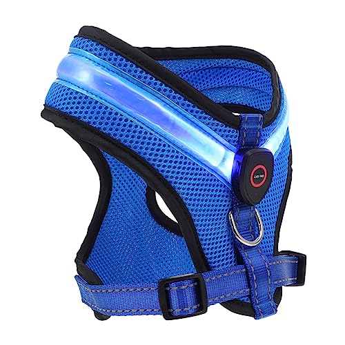 INOOMP 3 Sätze Leuchtweste für Hunde kleines hundegeschirr Hundeweste reflektierend Hunde Schutz hundewarnwesten Muskelshirt atmungsaktive Weste für Haustiere leuchtende LED-Hundeweste von INOOMP