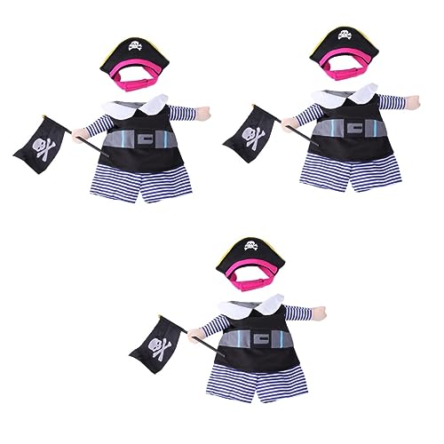INOOMP 3 Sets Modische Polyester Haustier Katze Hund Geburtstag Outfit Hut Dekorative Katzenmütze Katzenbedarf Für Hundekostüm von INOOMP