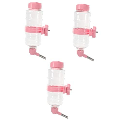 INOOMP 3 Sätze automatische Wasserzufuhr hängender Design-Haustier-Futterspender Meerschweinchen Futterautomat für Hunde Futterautomat für Hamster Wasserspender für Welpen Plastik Rosa INOOMP 3 Sätze automatische Wasserzufuhr hängender Design-Haustier-Futterspender Meerschweinchen Futterautomat für Hunde Futterautomat für Hamster Wasserspender für Welpen Plastik Rosa von INOOMP