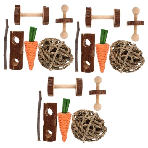 INOOMP 3 Sätze hölzern Hasenspielzeug hängendes Kauspielzeug Kaninchenspielzeug Hamster Spielzeug Spielzeuge Spielset aus Holz Beißspielzeug für Haustiere Papageien, die Spielzeug kauen INOOMP 3 Sätze hölzern Hasenspielzeug hängendes Kauspielzeug Kaninchenspielzeug Hamster Spielzeug Spielzeuge Spielset aus Holz Beißspielzeug für Haustiere Papageien, die Spielzeug kauen von INOOMP