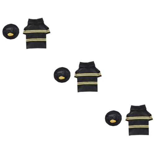 INOOMP Sulies Haustierkleidung Für Hundepartys Feuerwehruniform Leistungskostüm Umgestalteter Mantel Bequem Für Haustiere Größe S Schwarz 3 Sets INOOMP Sulies Haustierkleidung Für Hundepartys Feuerwehruniform Leistungskostüm Umgestalteter Mantel Bequem Für Haustiere Größe S Schwarz 3 Sets von INOOMP