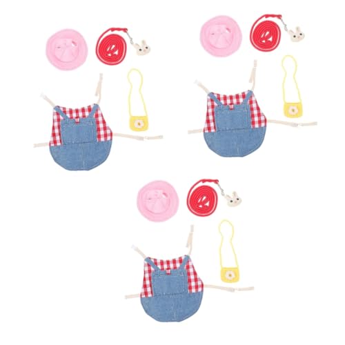 INOOMP 3 Sets Kaninchen Kleidung Tägliches Hasen Outfit Frettchen Leine Kleintier Kleidung Hasen Traktionsseil Frettchen Outfits Kaninchen Leine Kleidung Kaninchen Outfits INOOMP 3 Sets Kaninchen Kleidung Tägliches Hasen Outfit Frettchen Leine Kleintier Kleidung Hasen Traktionsseil Frettchen Outfits Kaninchen Leine Kleidung Kaninchen Outfits von INOOMP