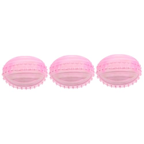INOOMP 3 Stück Gummi Hundeball Rosa Welpenfußball INOOMP 3 Stück Gummi Hundeball Rosa Welpenfußball von INOOMP
