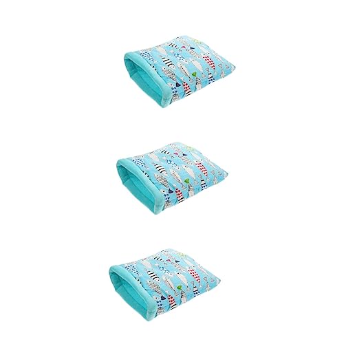 INOOMP Ratten Schlafsack 3 Stück Hamster Schlafsack Spielzeug Haustier Schlafsack Kleines Haustierbett Winter Hamsterbett Hamsterhausbett Kleines Haustier Schlafbett Zuckersegelflugzeug Beutel von INOOMP